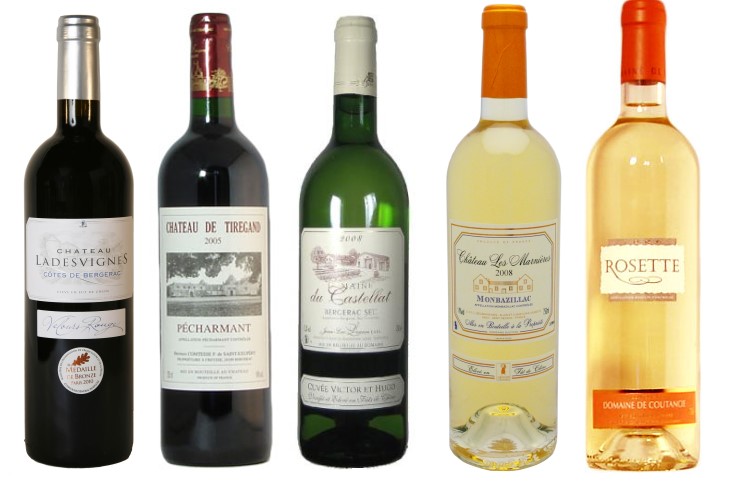 Bouteilles vins du Bergeracois