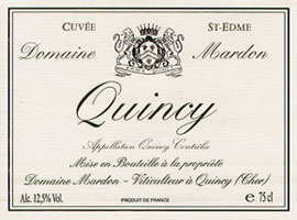 Domaine Mardon Cuvée Saint Edme  - Quincy