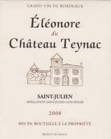 Éléonore du Château Teynac - A.O.C Saint-Julien