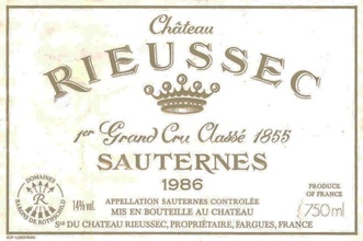 Château Rieussec - Premier Grand Cru Classé de Sauternes.