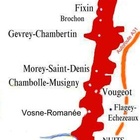 Carte des appellations de la Côte de Nuits